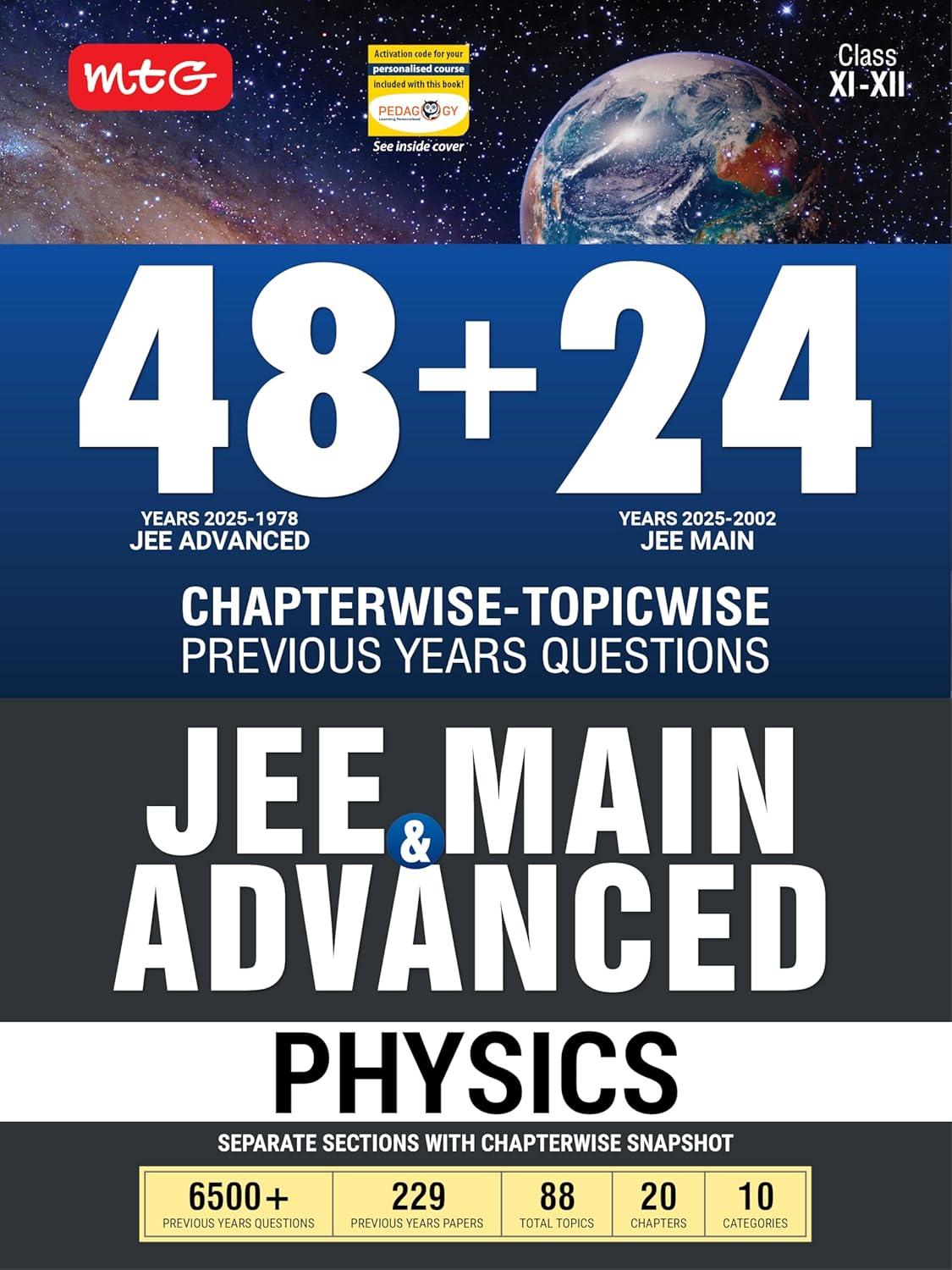 MTG JEE Main & Advanced Solved Papers Physics (48+24 Years) - Result Guru