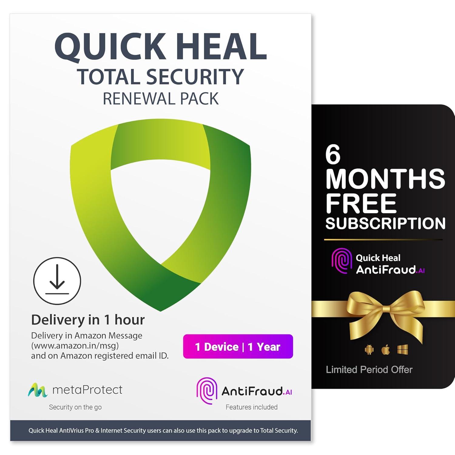 Quick Heal Total Security Renewal Upgrade Silver Pack