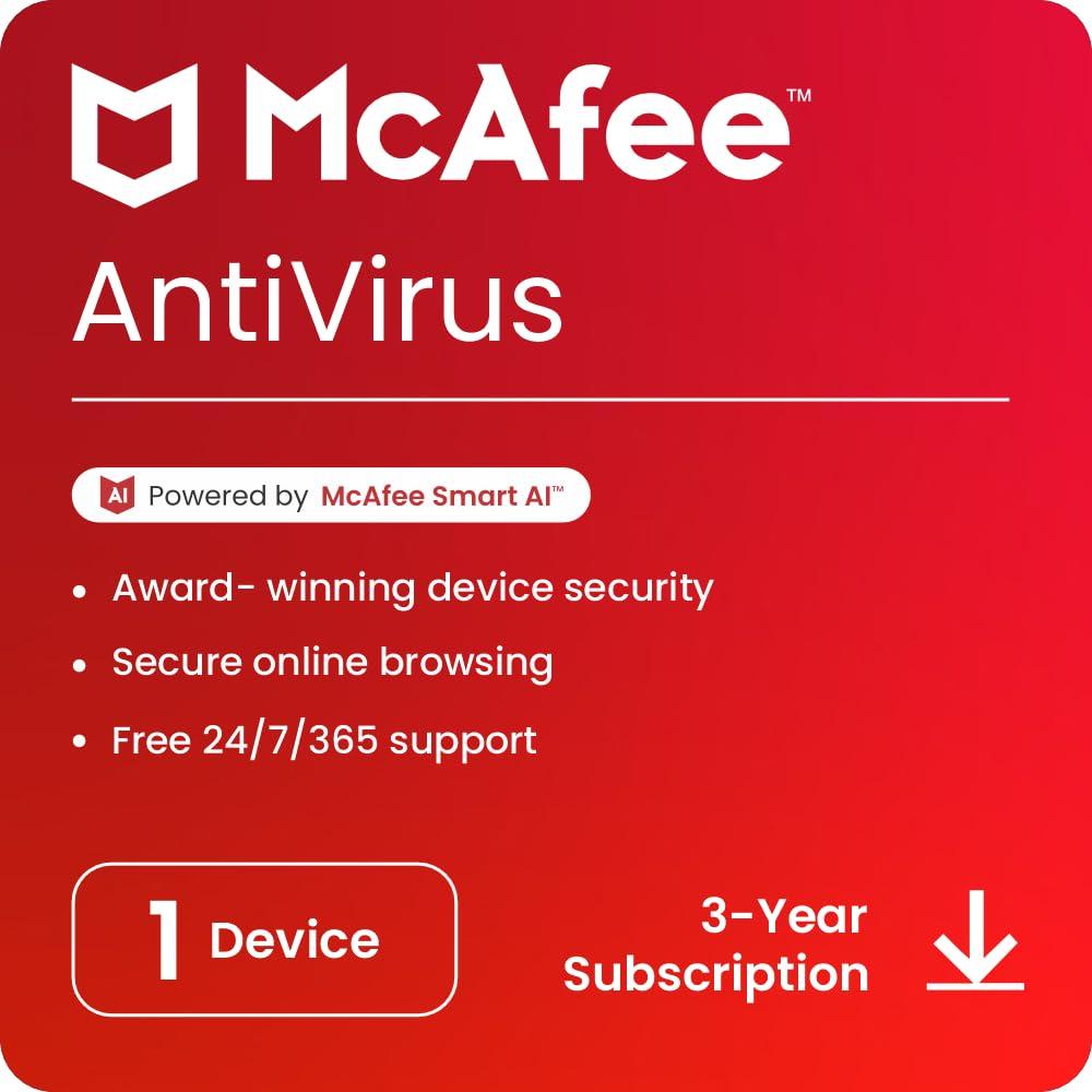 McAfee Antivirus 2024 Internet Security Software