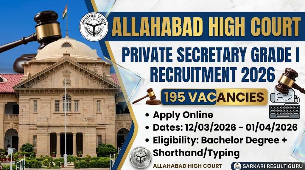 Allahabad High Court Private Secretary Recruitment 2026: 195 Posts