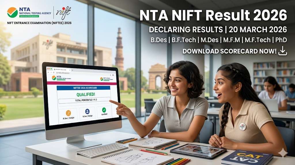 NTA NIFT Result 2026 Out: Download NIFTEE Scorecard & Cut Off