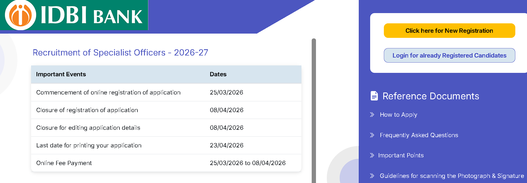 IDBI Junior Assistant Manager Recruitment 2026: 1300 Vacancy Out